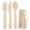 World Centric Bamboo Cutlery, Knife/Fork/Spoon/Napkin, 6.7 in., Natural, 250PK AS-BB-TN - alternate 1